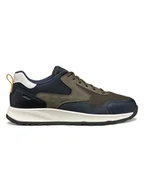 Trampki męskie - Geox Sneakersy w kolorze oliwkowo-granatowym - miniaturka - grafika 1