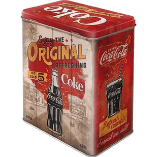 Metalowa Puszka L Coca-Cola Original Coke - Gadżety do domu - miniaturka - grafika 1