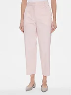 Spodnie sportowe damskie - Tommy Hilfiger Chinosy WW0WW40504 Różowy Straight Fit - miniaturka - grafika 1