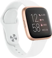 Akcesoria do smartwatchy - PASEK DO ZEGARKA Fitbit Versa 2/Versa/Versa Lite/Versa SE BIAŁY SILIKON - miniaturka - grafika 1