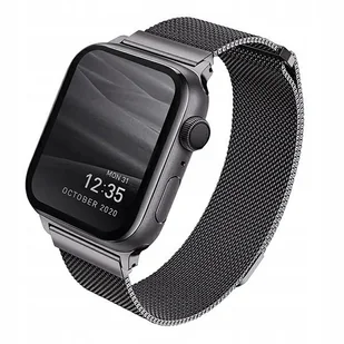 Uniq UNIQ Dante pasek opaska bransoleta bransoletka do zegarka Watch 6 44mm / Watch 5 44mm / Watch 4 44mm / Watch SE 44mm grafitowy - Akcesoria do smartwatchy - miniaturka - grafika 8