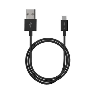 PURO White - Kabel połączeniowy USB-A / USB-C 1 m (czarny) - Kable USB - miniaturka - grafika 1