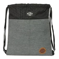 Plecaki - BLACKFIT8 OLD SCHOOL duży płaski plecak plecak, idealny dla dzieci w różnym wieku, tkanina nadająca się do recyklingu, wygodny i wszechstronny, jakość i wytrzymałość, 35 x 40 cm, Czarny/Szary, M, - miniaturka - grafika 1