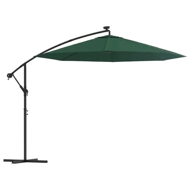 VMP Parasol Ogrodowy Na Wysięgniku Składany Mocny Wiszący Led 300 Cm