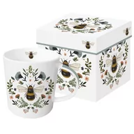 Kubki - DUŻY KUBEK PORCELANOWY Secret Bee TAJEMNICZA PSZCZOŁA - w PUDEŁKU - miniaturka - grafika 1