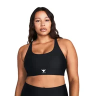 Bielizna sportowa damska - Biustonosz fitness Under Armour Project Rock All Train Crossback - miniaturka - grafika 1