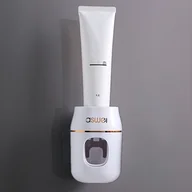 Inne - 1 szt. Automatyczny wyciskacz do do zębów, toaletowy, montowany na ścianie wyciskacz do do zębów, plastikowy dozownik do zębów bez dziurkacza, - miniaturka - grafika 1
