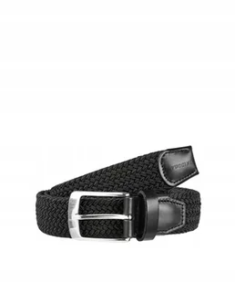 Pasek Do Spodni Pleciony Męski Elastyczny PUCCINI Czarny PAME(90) 1 - Paski - miniaturka - grafika 1