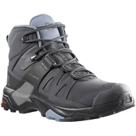 Buty trekkingowe damskie - Buty damskie Salomon X Ultra 4 Mid Gore-Tex W Rozmiar butów (UE): 39 1/3 / Kolor: szary/niebieski - miniaturka - grafika 1