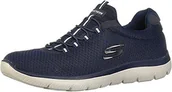 Sneakersy damskie - Skechers Summits damskie sneakersy, Navy Mesh Trim, 41 EU - miniaturka - grafika 1