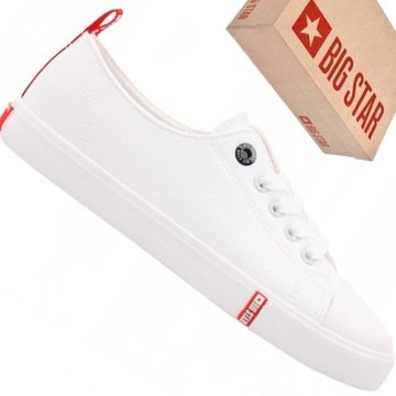 Białe trampki damskie Big Star GG274005 sneakersy casual