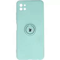 Etui i futerały do telefonów - Bizon Etui Case Silicone Ring Galaxy A22 5G turkusowe BCSRGALA225GLCN - miniaturka - grafika 1