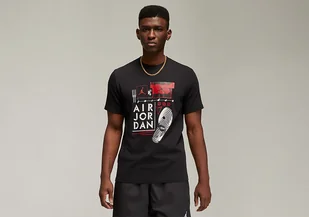 Nike Air Jordan Brand Graphic Crew 2 Tee Black - Koszulki męskie - miniaturka - grafika 1