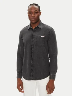 Calvin Klein Jeans Koszula jeansowa Classic LV040BM733 Szary Regular Fit - Koszule męskie - miniaturka - grafika 1