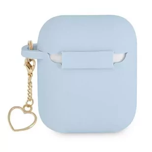 Guess  GUA2LSCHSB AirPods 1/2 cover niebieski/blue Silicone Charm Collection - Akcesoria do słuchawek - miniaturka - grafika 2