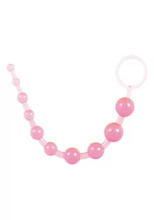Kulki analne - ToyJoy Thai Toy Beads Pink - Koraliki analne, różowe - grafika 1