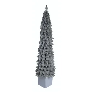 Choinka MIRPOL Świerk zakopiański ośnieżony Super Slim + Box 120 cm - Choinki - miniaturka - grafika 1