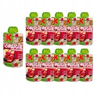 Koncentraty warzywne, przeciery - Kubuś Drugie śniadanie Mus jabłko banan aronia malina + kasza manna 100 g x 10 sztuk - miniaturka - grafika 1