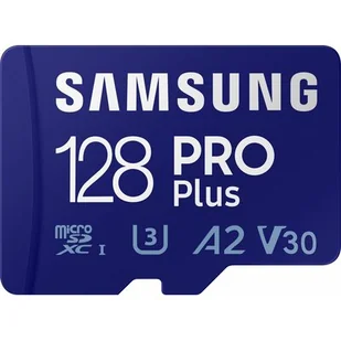 Samsung PRO Plus 2021 MicroSDXC 128GB UHS-I/U3 A2 V30 MB-MD128KA/EU MB-MD128KA/EU - Karty pamięci - miniaturka - grafika 1