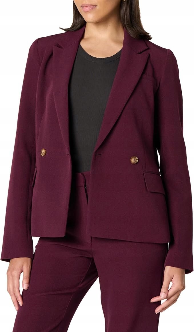 THE DROP MARYNARKA DŁUGI RĘKAW JEDNORZĘDOWA BORDOWA PLUS SIZE 3XL JQA