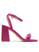 Sandały damskie - Guess Sandały FLJGL2 SAT03 Różowy - miniaturka - grafika 1