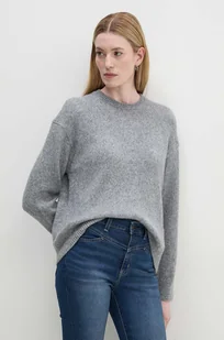 Marc O'Polo sweter wełniany damski kolor szary  408612160463 - Swetry damskie - miniaturka - grafika 1