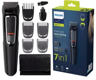 Maszynka Golarka Philips Trymer Włosy Broda Bezprzewodowa Do Zarostu Etui - Trymery - miniaturka - grafika 1