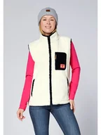 Kamizelki damskie - Chiemsee Kamizelka polarowa w kolorze białym - miniaturka - grafika 1