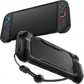 Akcesoria do Nintendo - Etui do Nintendo Switch 2, Spigen Rugged Armor, elastyczny case ze smyczką - miniaturka - grafika 1