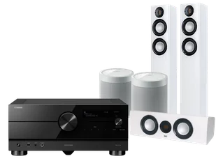 Kino domowe Yamaha RX-A6A (czarny) + Carina FS247 (biały) + CC 241 (biały) + MusicCast 20 (biały) - Kino domowe - miniaturka - grafika 1