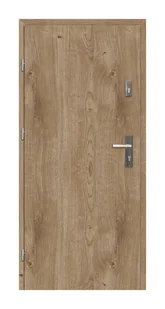 PERFECT DOOR Drzwi wewnętrzne wejściowe Basic Set Dąb Wiosenny 80 lewe - Drzwi zewnętrzne - miniaturka - grafika 1