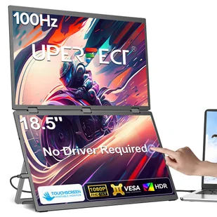 UPERFECT Delta Max Touch Dual Screen Portable Monitor 18,5" FHD 100Hz IPS Touchscreen 1296551EUDF - Monitory UPERFECT Delta Max Touch Dual Screen Portable Monitor 18,5" FHD 100Hz IPS Touchscreen 1296551EUDF - Monitory - miniaturka - grafika 1