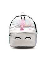 Plecaki - Plecak Holographic Unicorn Crest Backpack YVLR-644 Srebrny - HYPE - miniaturka - grafika 1