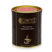 Kakao i czekolada - Cortez Czekolada pitna mleczna z truskawkami 200g Chocodrops Cortez - miniaturka - grafika 1