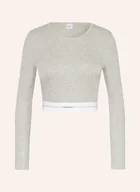 Koszulki i topy damskie - Calvin Klein Koszulka Rekreacyjna grau - miniaturka - grafika 1