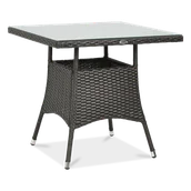 Stoły ogrodowe - Stół ogrodowy Lugo, brązowy, 80x74 cm - miniaturka - grafika 1