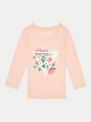 Bluzki damskie - Guess Bluzka A4YI05 K6YW4 Różowy Regular Fit - miniaturka - grafika 1