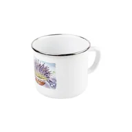 Kubki - Kubek emaliowany prosty LAVANDA 12 cm 1,2 l - miniaturka - grafika 1