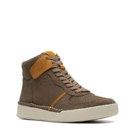 Półbuty damskie - Clarks Craft Cup Mid [olive combi suede] - rozmiar 38 - miniaturka - grafika 1