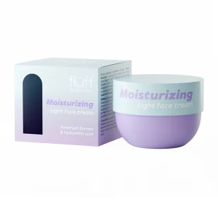 FLUFF In Your Soul Moisturizing Light Face Cream Nawilżający Krem Do Twarzy Ametystu I Kwasem Hialuronowym 50ml - Kremy do twarzy - miniaturka - grafika 1