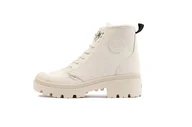 Trampki damskie - Palladium PALLABASE NBK Zip WL, trampki damskie, biały szary, 39 EU, Whitecap Szary, 39 EU - miniaturka - grafika 1