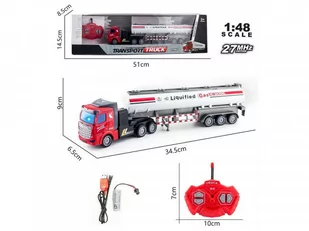 Madej Cysterna R/C światło ładowanie USB GXP-801696 - Zabawki zdalnie sterowane - miniaturka - grafika 1