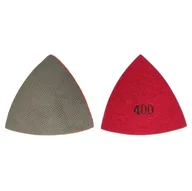 Tarcze do pił - Trójkąty pad galwanizowany do szlifowania polerowania narożników (Gradacja 400) - miniaturka - grafika 1