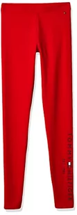 Tommy Hilfiger Legginsy dziewczęce, Głęboki karmazynowy, 4 lat - Legginsy - miniaturka - grafika 1