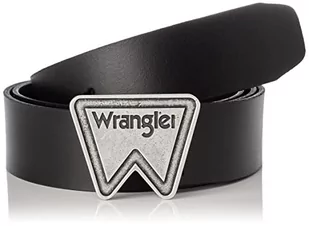 Wrangler Festival Logo Belt Pasek Męski, czarny, 115 - Paski - miniaturka - grafika 1