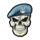Odzież taktyczna i umundurowanie - M-Tac - Naszywka Morale Patch - Czaszka w berecie - Wojska Obrony Wybrzeża - Rzep - PVC 3D - 52338205 - miniaturka - grafika 1