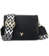 Torebki damskie - Mała prostokątna mini torebka kopertówka 2 komory 2 paski - miniaturka - grafika 1