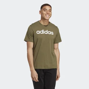 Essentials Single Jersey Linear Embroidered Logo Tee - Koszulki sportowe damskie - miniaturka - grafika 1