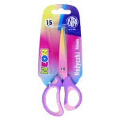 Nożyczki dla dzieci - Nożyczki szkolne ergonomiczne Astrakids Neon 15 cm. - ASTRA art-pap - miniaturka - grafika 1
