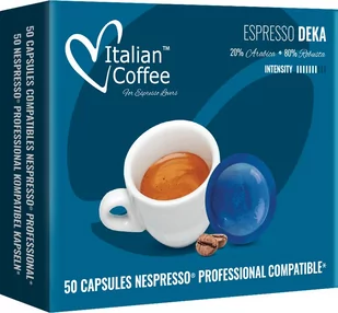 Deka, Kawa Bezkofeinowa, Kapsułki Kompatybilne Z Systemem Nespresso Professional, 50 Kapsułek - Kawa w kapsułkach i saszetkach - miniaturka - grafika 1
